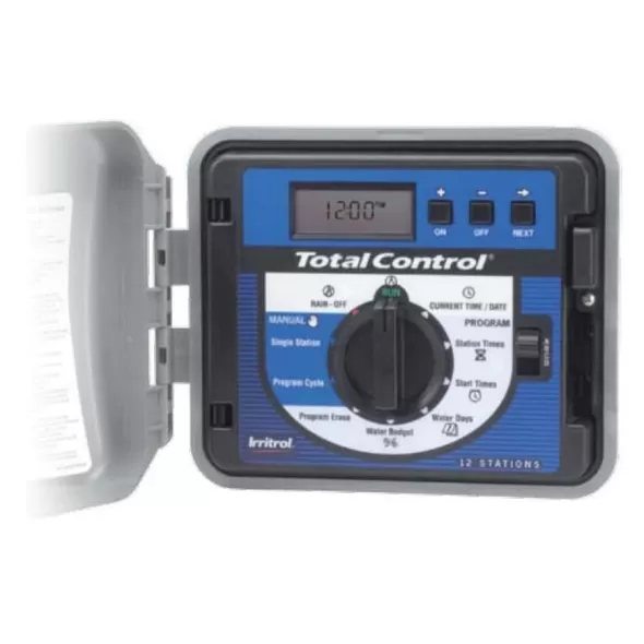 6 Stations Outdoor 10-1/2" x 5" x 8-1/2" Plastic Hybrid Commercial Controller | IRRTC6EX