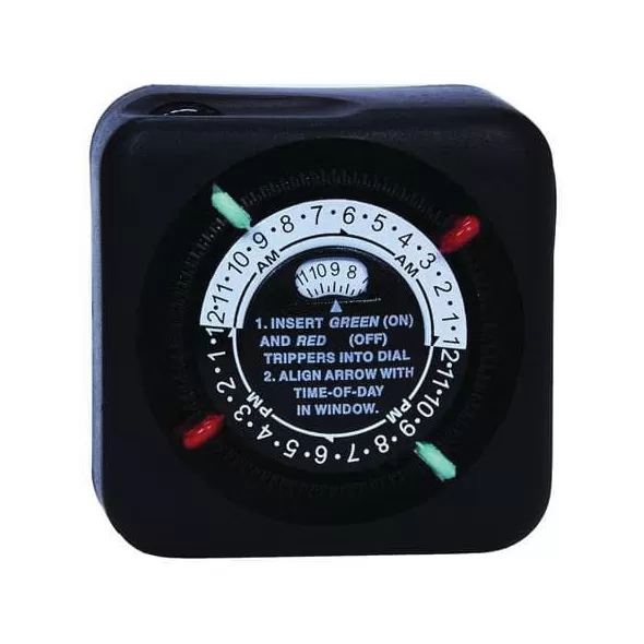 1125 W 125 VAC Primary Black 24 hr Outdoor Mechanical Plug-In Timer | ITMTN111RM40