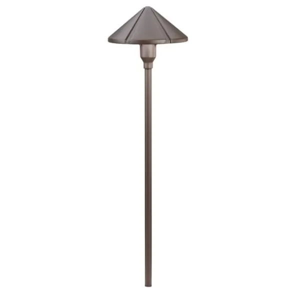 24.4 W Wedge S8 Bronze Aluminum Path Light | KIC15326AZT