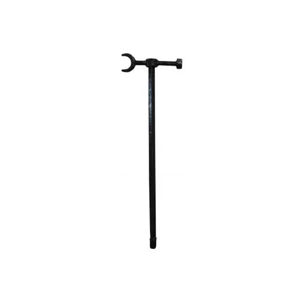 6' Black Dip Malleable Iron 304B Series Curb Box Key | MCD304B6