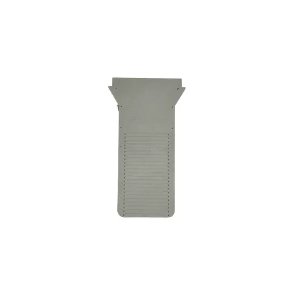 12.5" X 0.5" Light Gray Universal For Dura Slope Trench Drain End Cap |  DS-224