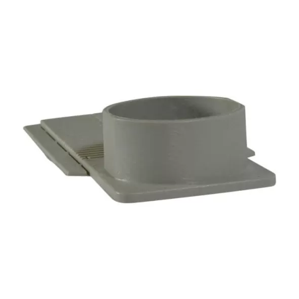 13.75" X 2.38" Light Gray Universal For Dura Slope Trench Drain End Outlet |  DS-227