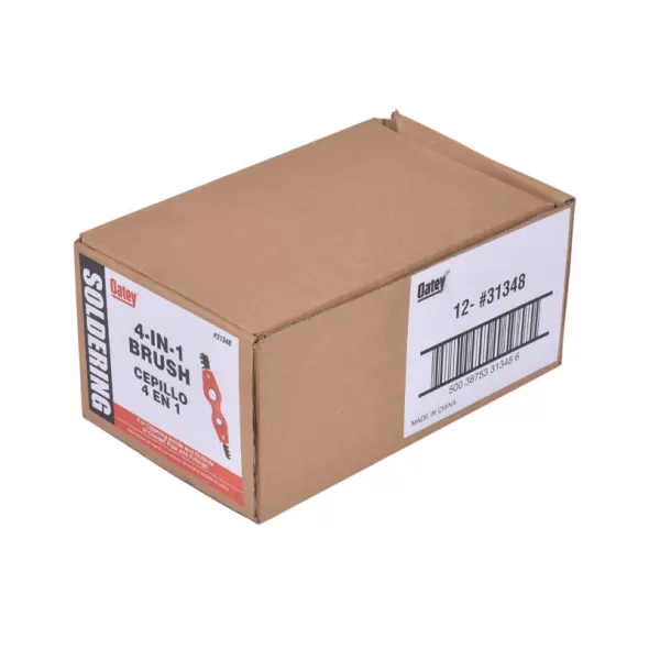 1/2" and 3/4" Tempered Steel Wire 4-In-1 Fitting Brush | OTY31348