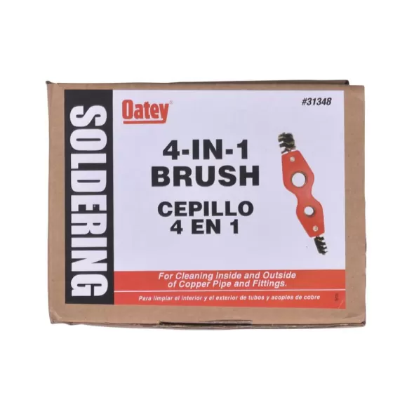 1/2" and 3/4" Tempered Steel Wire 4-In-1 Fitting Brush | OTY31348