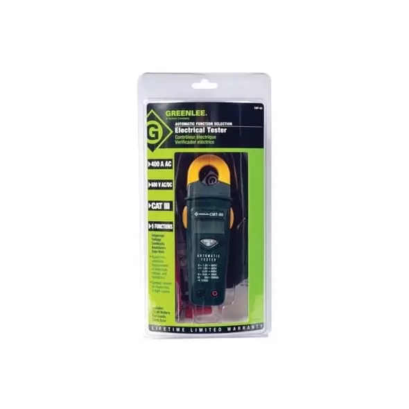 1.3 to 600 VAC 2.1 to 600 VDC 0.9 to 400 A AC Clamp-On Automatic Electrical Tester | PEICMT80