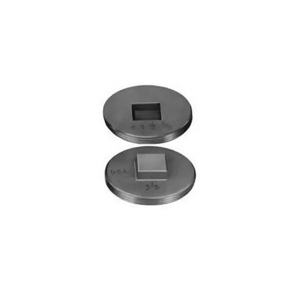 4" Brass Square Countersunk Plug | PAS1857