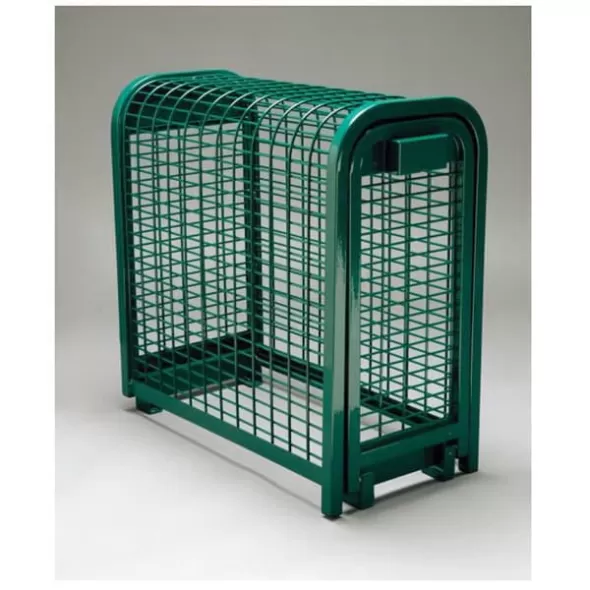 24" x 26" x 13" Forest Green/Plasti-Coat Powder Coated Cold Rolled Steel Guardian Cage | SBXGC24
