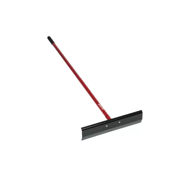 20" Classic Steel Blade 60" Red Powder Coated Aluminum Handle Backfill Rake | STR73320
