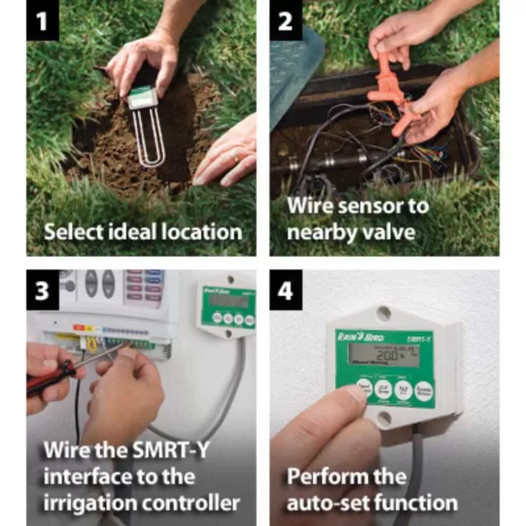 25 VAC Input Wireless 2" x 0.5" x 8" 304 Stainless Steel SMRT Series In-Ground Soil Moisture Sensor | RBLSMRTY