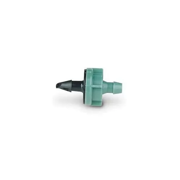 1/2" or 3/4" Self-Piercing Barb 10 gph Plastic Green PC Series Pressure Compensating Medium Flow 1-Outlet Drip Emitter | RBXPC10