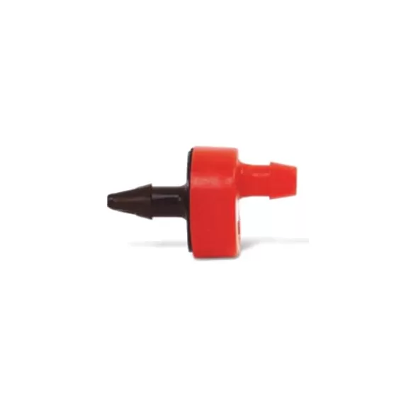 1/2" or 3/4" x 1/4" Self-Piercing Barb x Barb 2 gph Plastic Red XB Series Pressure Compensating Low Flow 100/Inner Carton Drip Emitter | RBXXB20BULK