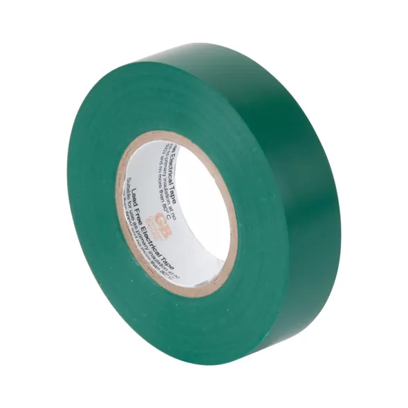 66' x 3/4" x 7 mil Green For Marking and Coding Wires Electrical Tape | TAPELECTRICALG