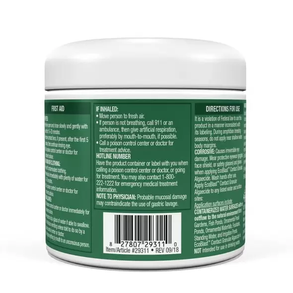 8.8 oz White Solid Granular Contact Algaecide | AQS29311