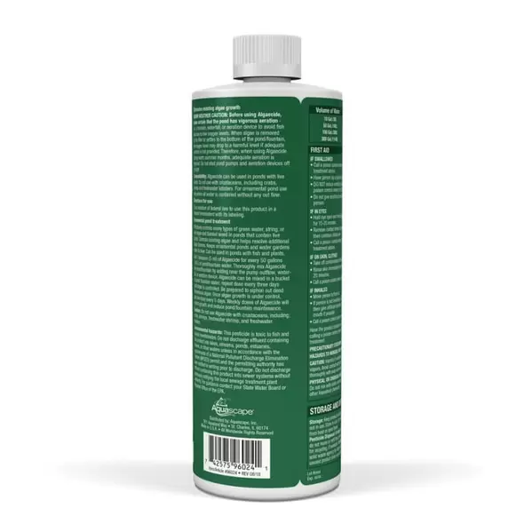 32 oz Red Liquid Earthy Odor Algaecide | AQS96024