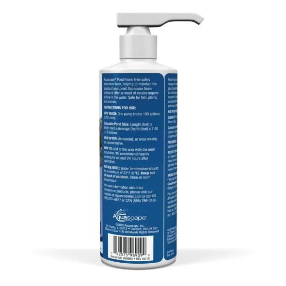 8 oz Bottle Milky Citrus Odor Pond Foam Free | AQS98909