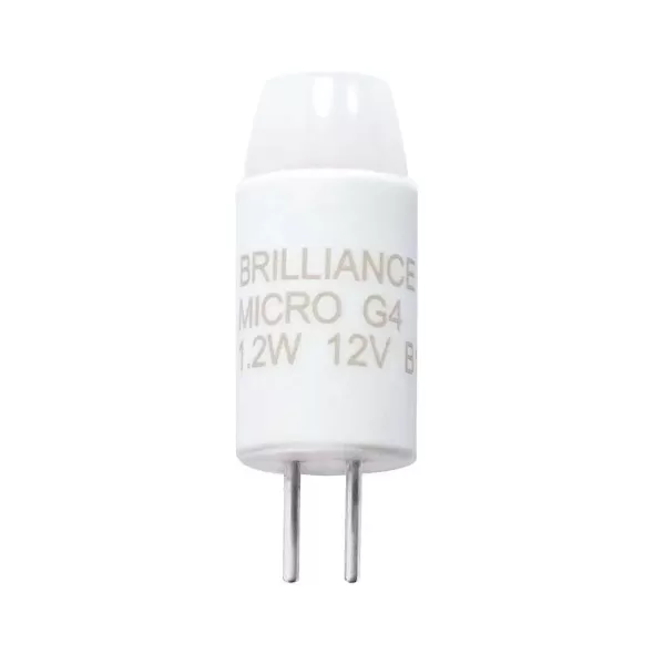 LED Lamp Micro G4 Bi-Pin 1.2W LED 12V, 100 Lumens | BRI-MICRO-G4-2700