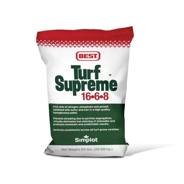 50 lb Bag Gray Turf Supreme Fertilizer 16-06-8