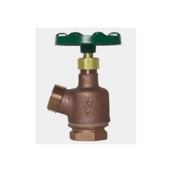1" x 3/4" FIP x Hose Threaded Lead-Free Bronze 125 psi Series Inverted Nose Garden Valve | VLZIGRV005F