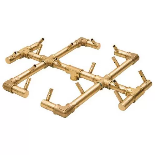 17" x 15" 180000 Btu Brass CFB180 Series with 30" Circular Plate Original Natural Gas Burner System | WARCFB180NG30C