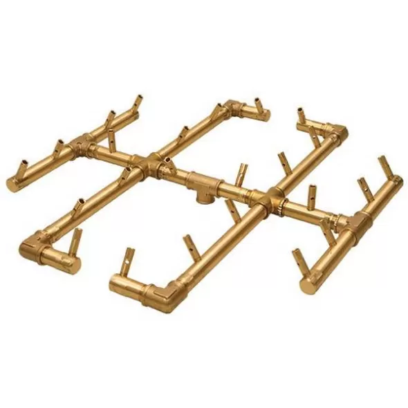 19.5" x 21.5" 240000 Btu Brass CFB240 Series with 30" Circular Plate Original Natural Gas Burner System | WARCFB240NG30C