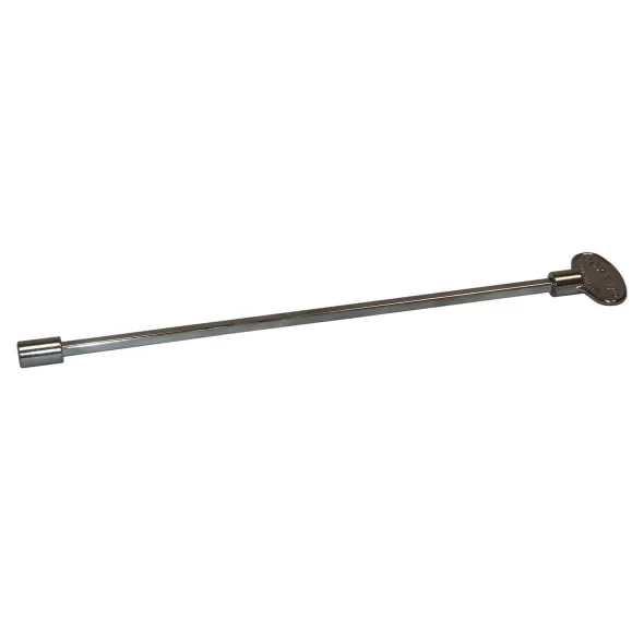 12" Chrome Polished For Manual Valve Unit Valve Key | WARKEY12