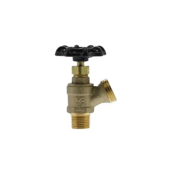 Sediment Faucets / Boiler Drain, 1/2" x 3/4" MPT x GHT Brass 0853(F)-NL MIP | 0853-05NL