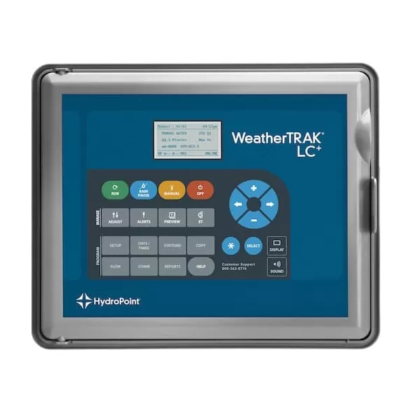 120 VAC Input 24 VAC Output 6 Stations 12" x 5-3/4" x 8" High Impact Plastic LC+ Series Light Commercial Central Controller | WTPLCC06PL