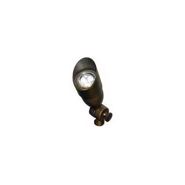 Alliance Lighting Bullet Light, 4W MR-16 LED Aged/Solid Brass | AOLBL200LED4WF