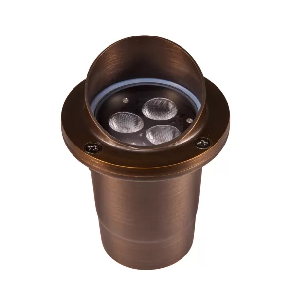 Alliance Outdoor Lighting Well Light, 5W, Brass | GL100-LED5W