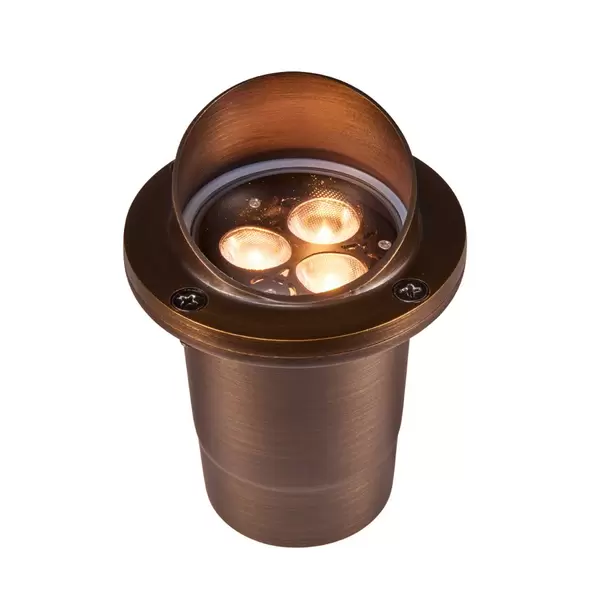 Alliance Outdoor Lighting Well Light, 5W, Brass | GL100-LED5W
