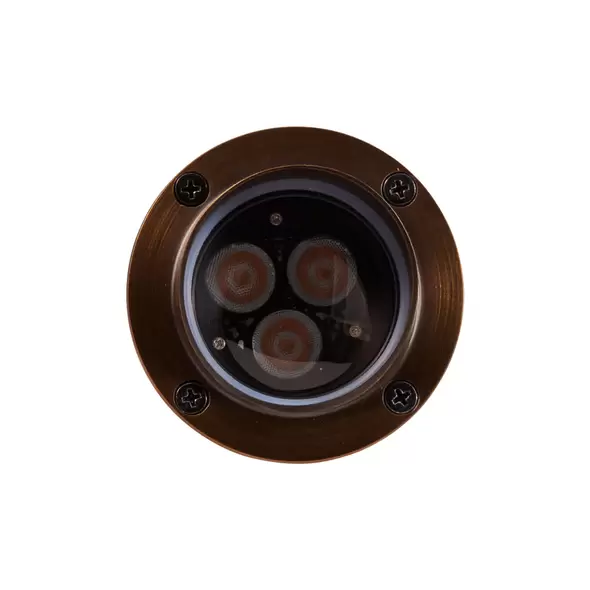 Alliance Outdoor Lighting Well Light, 5W, Brass | GL100-LED5W