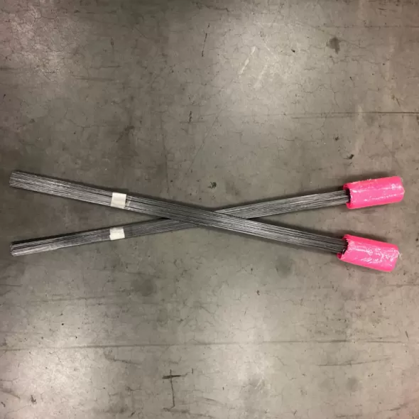 4" x 5" Pink Glo 30" Stem No Logo 100/Bundle Marking Flag | FLG4X5PINK30