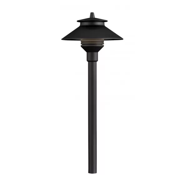 PL Series Die-CAST Aluminum With 18" Riser, No Lamp Path Light, FLat Black | PLNL18RFB