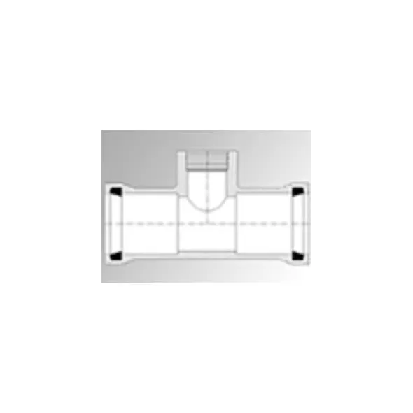 2" x 2" x 1-1/4" Gasketed x Gasketed x Acme PVC SDR-21 1-Piece Reducing Service Tee | HRP153205