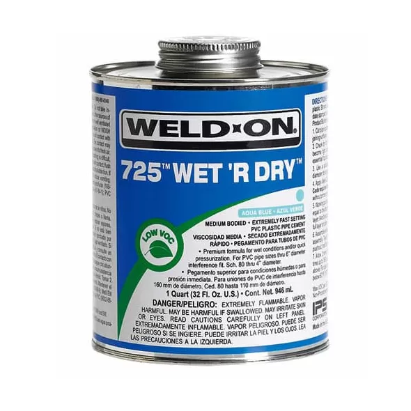 IPS PVC CEMENT 725 1/4 PINT 10850 WET OR DRY | IPS725PT