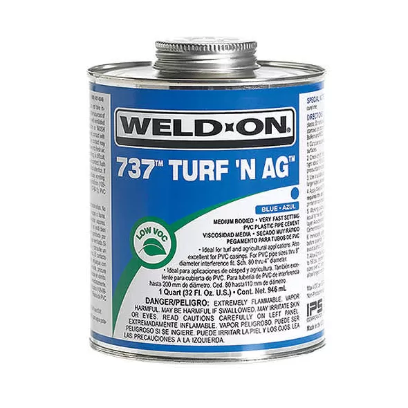Weld-On 737 10989 1 Quart PVC Cement | IPS737QT