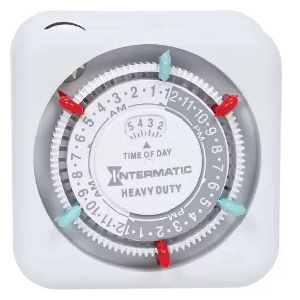 1875 W at 125 VAC 60 Hz Incandescent/Tungsten 1/3 hp at 125 VAC 3 Phase Motor Primary Heavy-Duty Indoor Mechanical 24 hr Plug-In Timer | ITMTN311