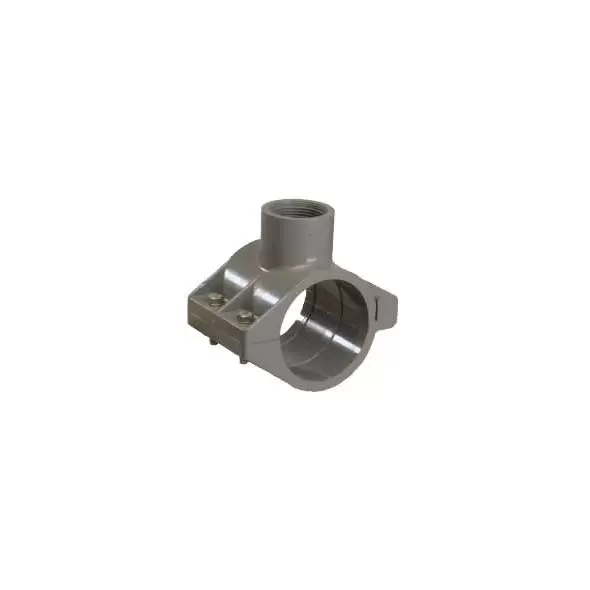 HDPE PVC Saddle 2 in. x 2 in. x 1-1/2 in. x Female Acme Heavy Turf w/Top-Out | 364251