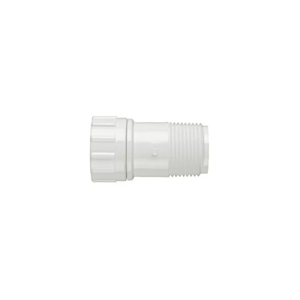 American Granby Hose Adapter, White PVC FHT x MIPT 3/4" | LSCFHT204