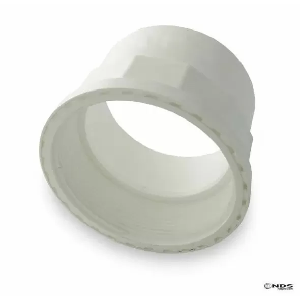 Adapter, 4" Hub x FIPT PVC P Series SDR-35 Solvent Weld