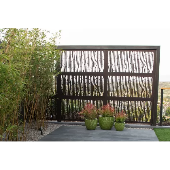 Alert Distributing Bungalow Modular Hardwood Composite Decorative Fence Panel 5/16" x 24" x 48" | OUTUSADSBG1