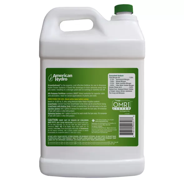 1 gal GrassSoGreen Fertilizer 7-0-2