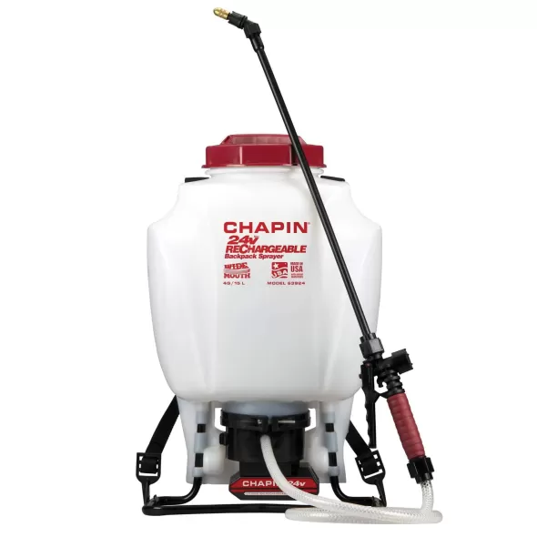 4 Gallon 14-3/4" L x 9" W x 21.9 H Rechargeable Backpack Sprayer | CHP63924