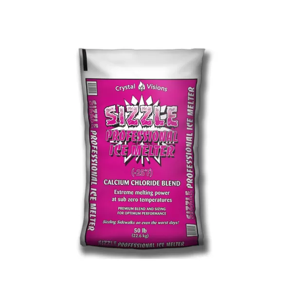 Sizzle Professional Ice Melter (-25 DegreesF) 50 lb Bag Ice Melt | CRYSIZZLEPRO