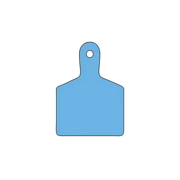 2.7" x 2-1/4" Purple Thermoplastic Polyurethane Standard Blank ID Tag