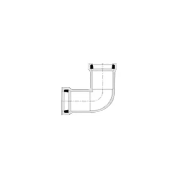 2" Gasketed PVC SDR-21 90 Degrees 1-Piece Bend | HRP118020