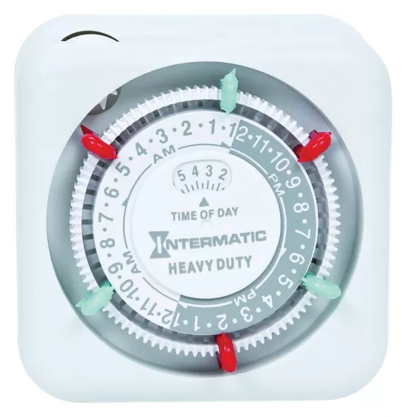 1875 W at 125 VAC 60 Hz Incandescent/Tungsten 1/3 hp at 125 VAC 3 Phase Motor Primary Heavy-Duty Indoor Mechanical 24 hr Plug-In Timer | ITMTN311