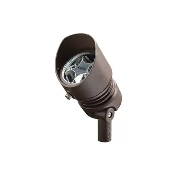 6.5 W 3000K LED Textured Architectural Bronze Cast Brass Accent Light | KIC16008AZT30