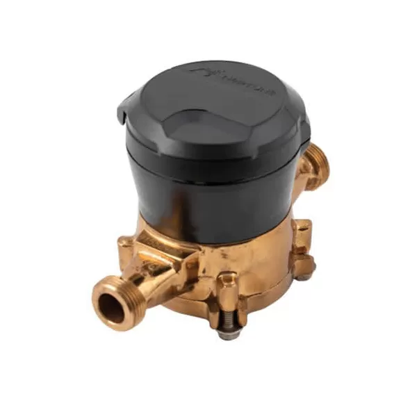 5/8" x 3/4" 150 psi Copper Alloy/Plastic Positive Displacement Water Meter | WWFWM58X34