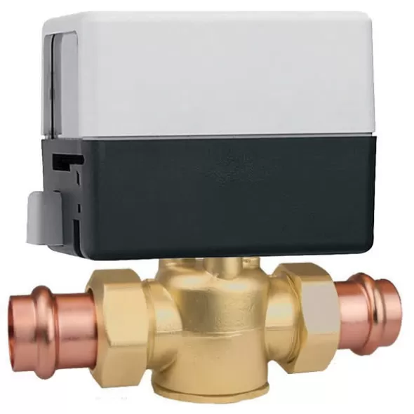 1" Press Lead-Free Brass 20 psi Z45P Series 2-Way Motorized Zone Valve | CAFZ56P